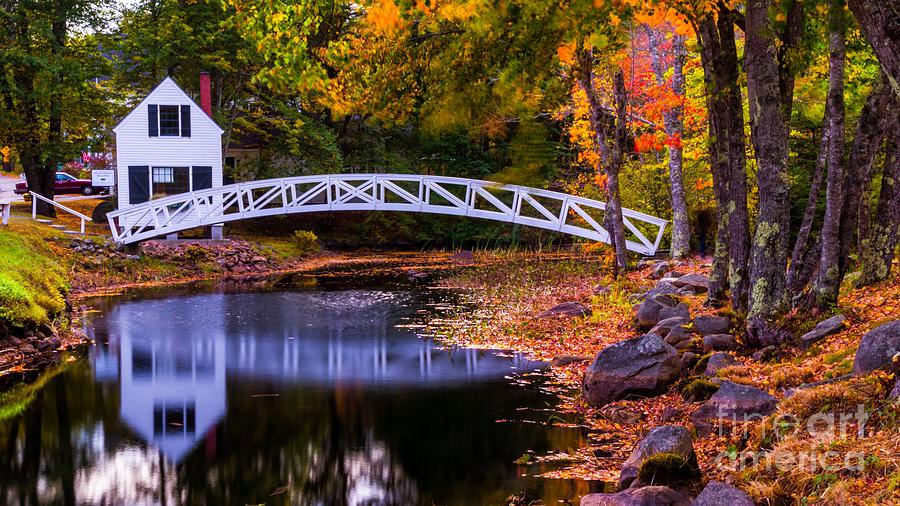 Autumn in Somesville Maine Photograph by New England Photography