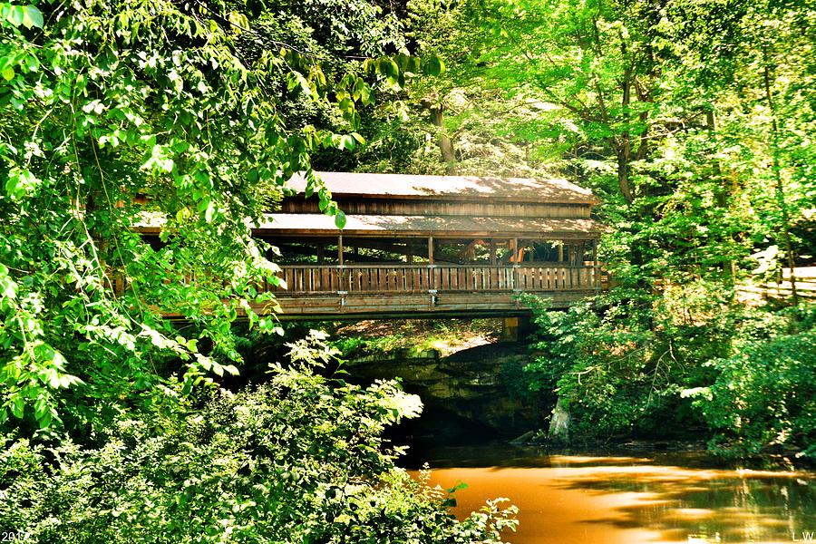 Covered Bridge At Lantermans Mill Photograph by Lisa Wooten