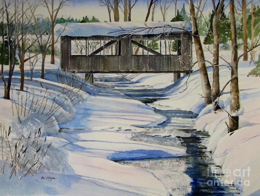 Covered Bridge Painting by Bev Morgan