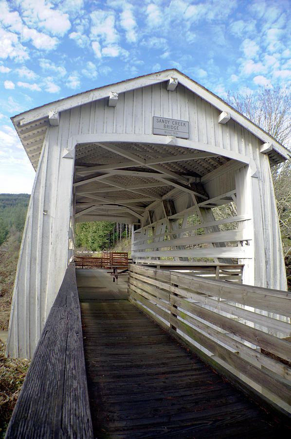 Covered Bridge Crossing Photograph by Adria Trail