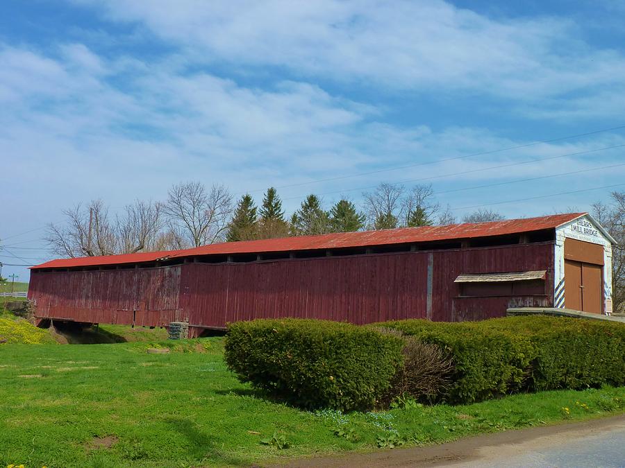 Covered Bridge in Pennsylvania Photograph by Jeanette Oberholtzer