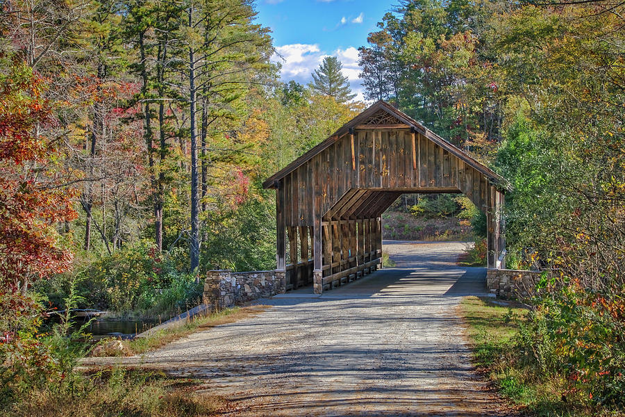 Covered bridge Photograph by Jane Luxton