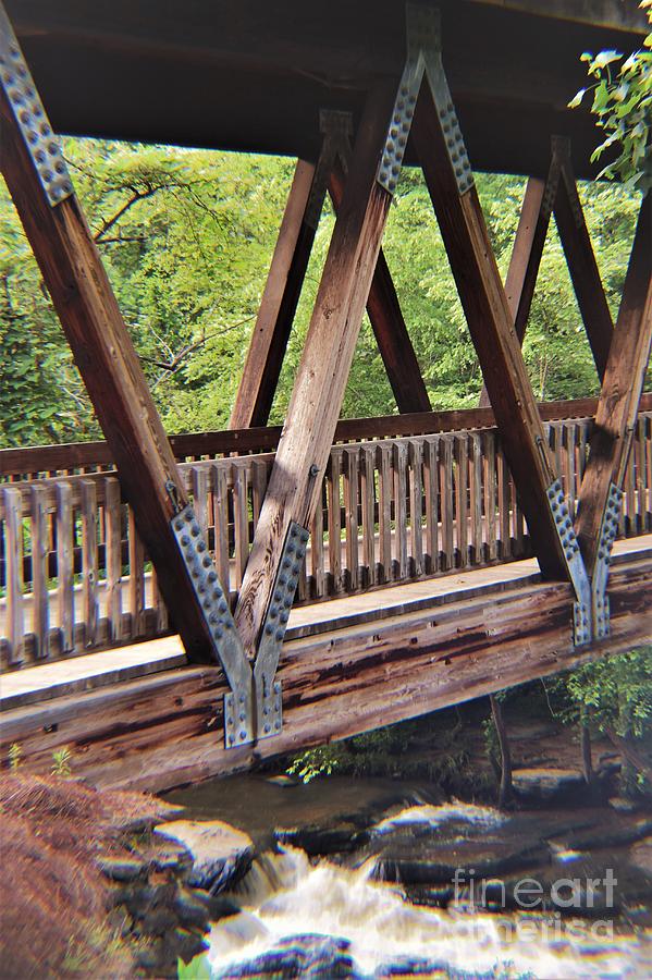 Covered Bridge over Vickery Creek Photograph by Mary Ann Artz