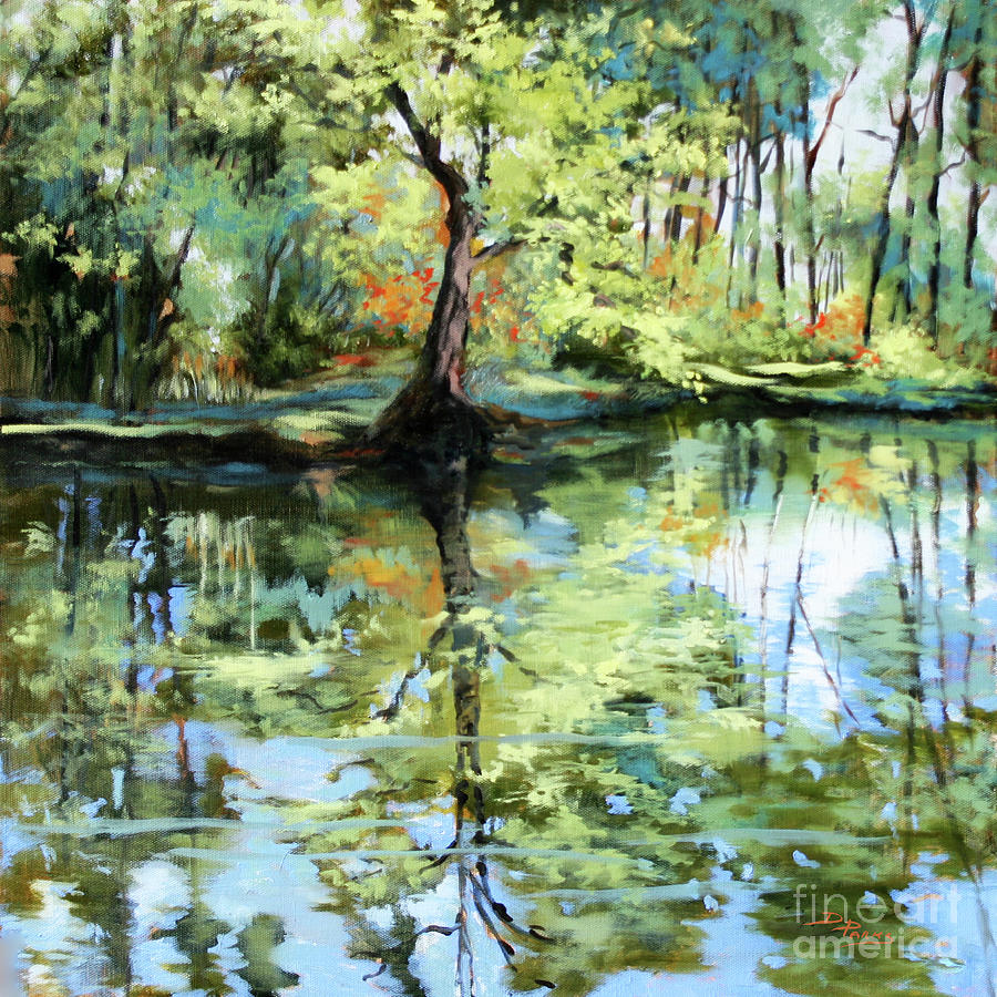 Covington Pond Painting by Dianne Parks