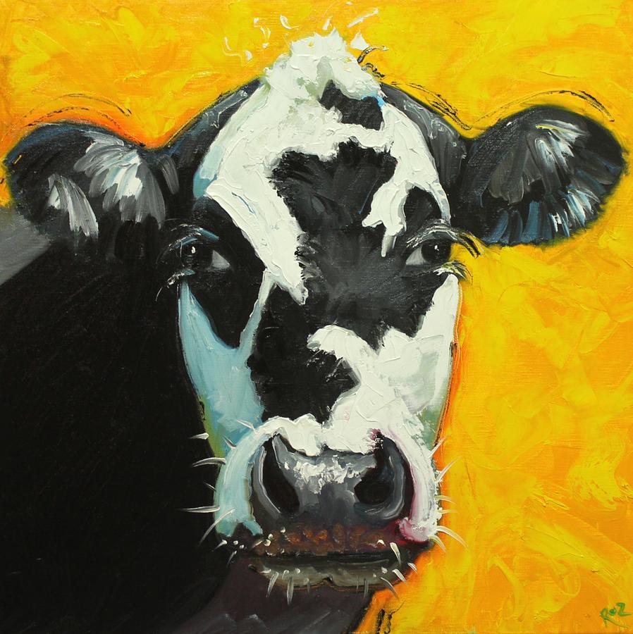 Cow Painting - Cow 664 by Rosilyn Young