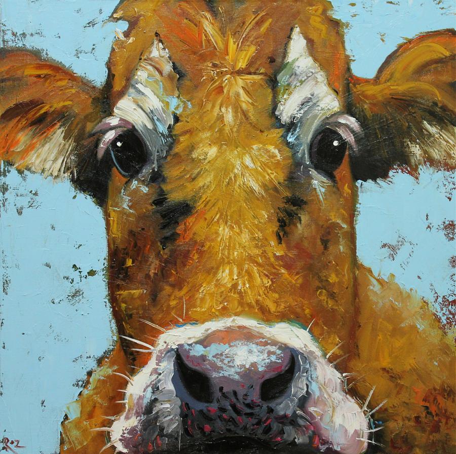 Cow 699 Painting by Rosilyn Young - Fine Art America