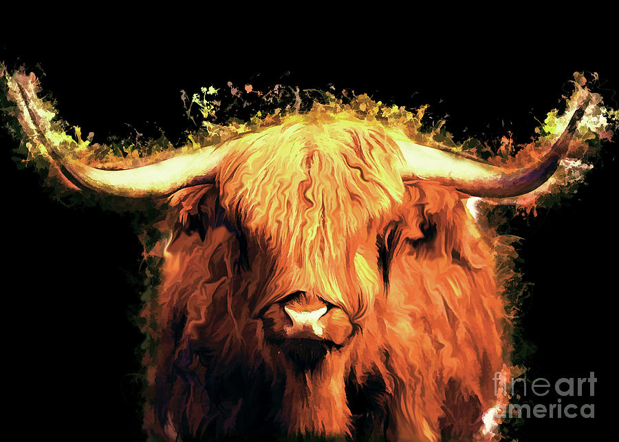 Cow Art Digital Art