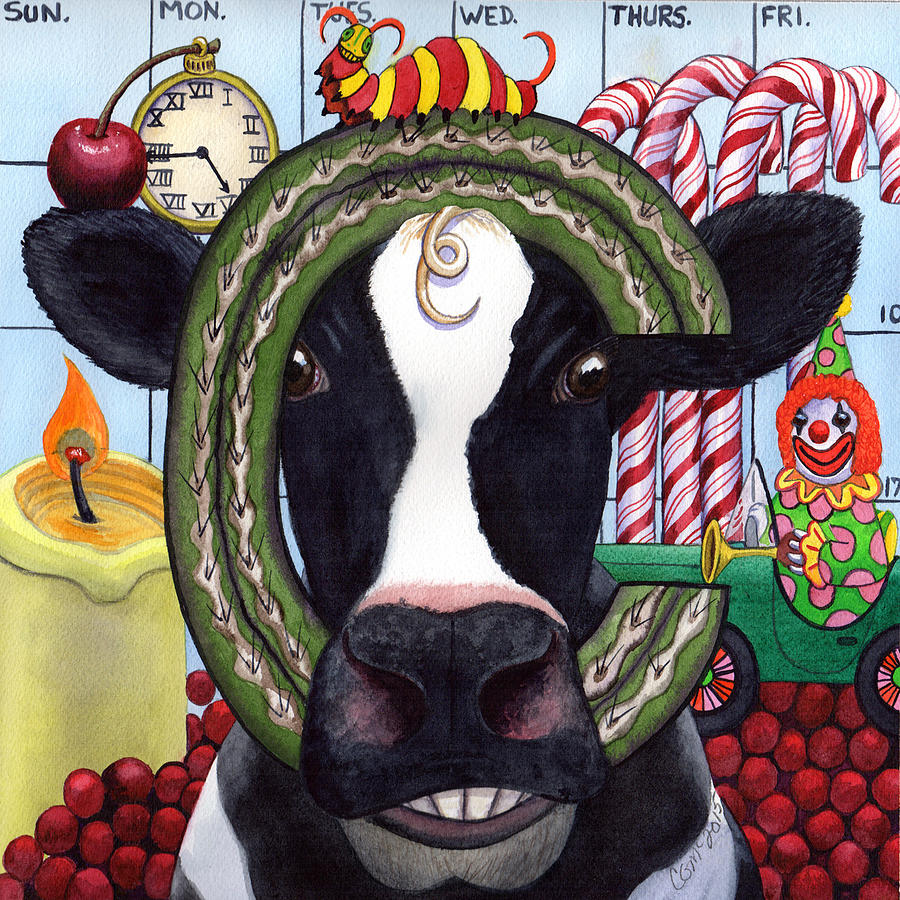 Cow Painting by Catherine G McElroy