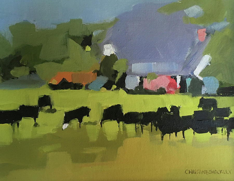cow Painting by Chris Gholson