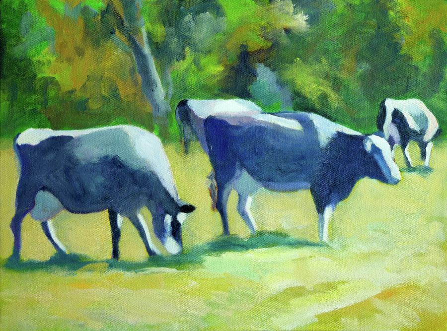 Cow Painting - Cow Girls II by Donna Ferrandino
