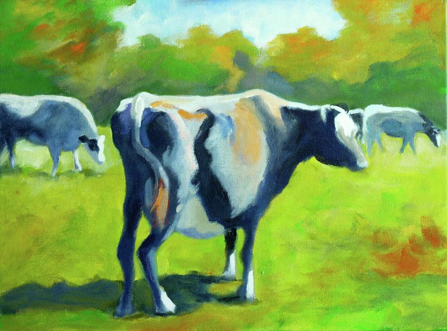 Cow Girls III Painting by Donna Ferrandino - Fine Art America