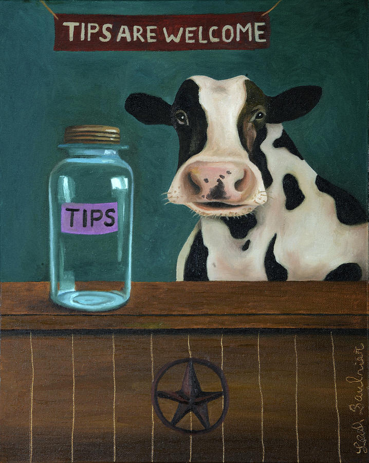 Cow Tipping Painting by Leah Saulnier The Painting Maniac