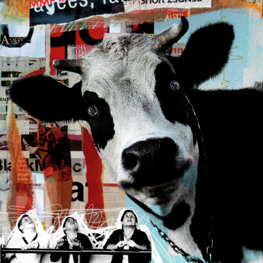 Cow wow Digital Art by Luz Graphic Studio