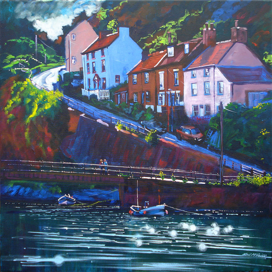 Boat Painting - Cowbar - Staithes by Neil McBride