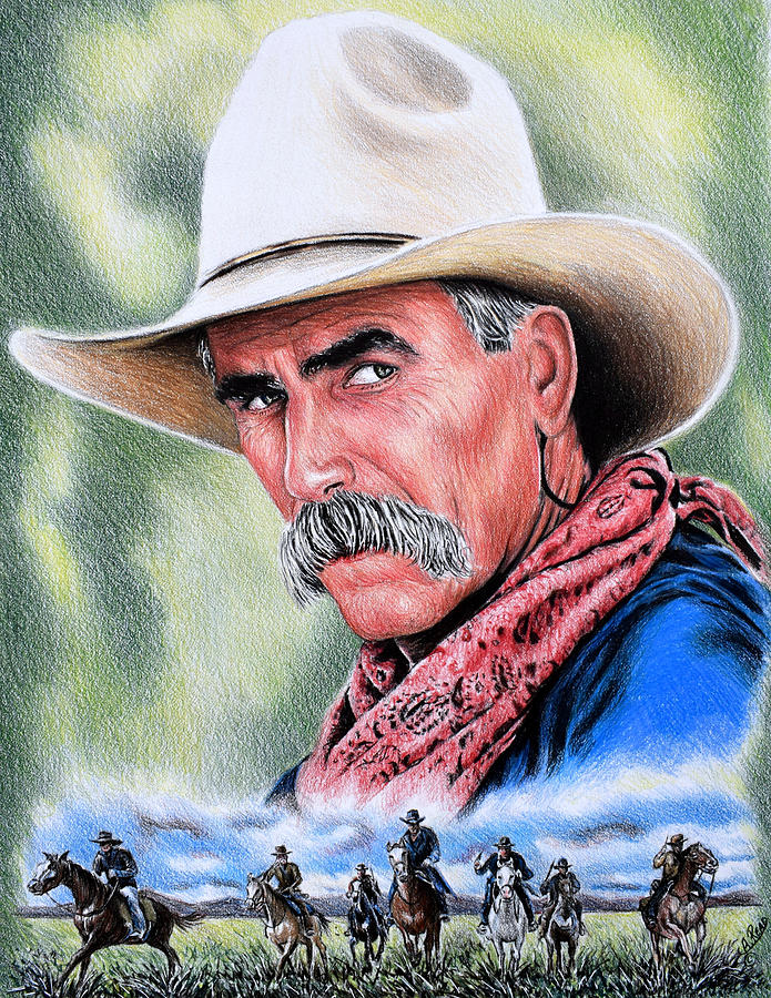 Actor Drawing - Cowboy by Andrew Read