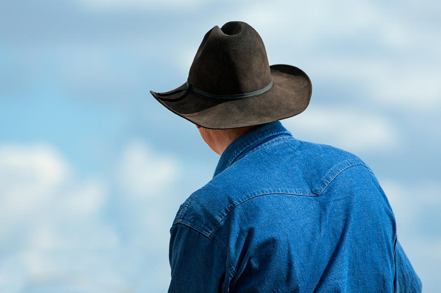 Cowboy Hat Photograph - Cowboy Back by Todd Klassy