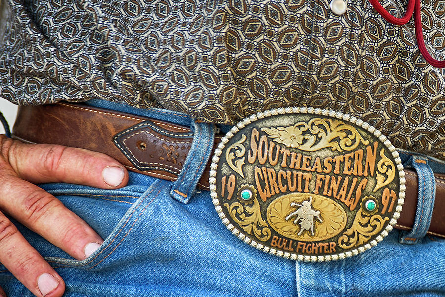 Cowboy Belt Buckle by Don Columbus