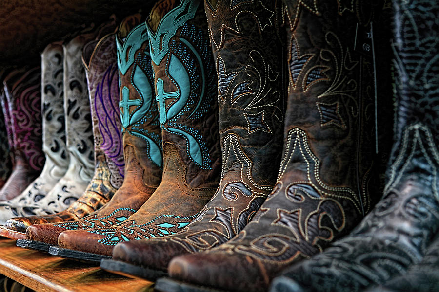 Cowboy Boots Buy One Get Two Free Photograph by Carol Montoya