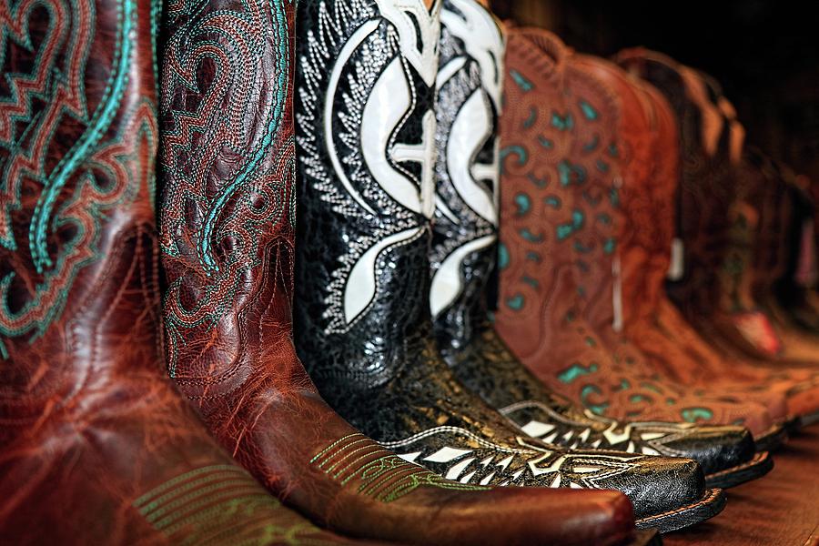 Cowboy Boots Buy One Get Two Free II Photograph by Carol Montoya