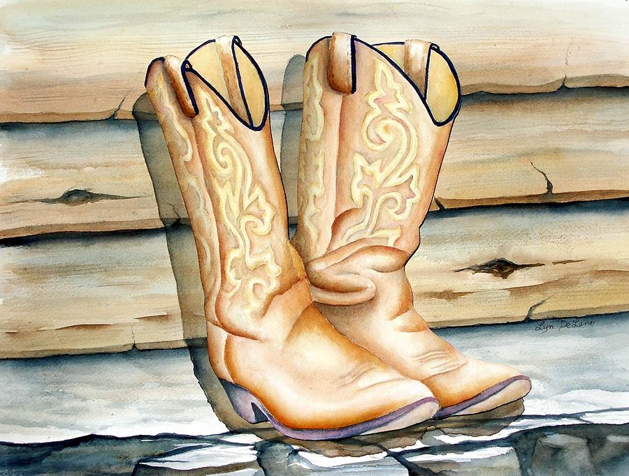 paint artwork on faux leather cowboy boots        
        <figure class=