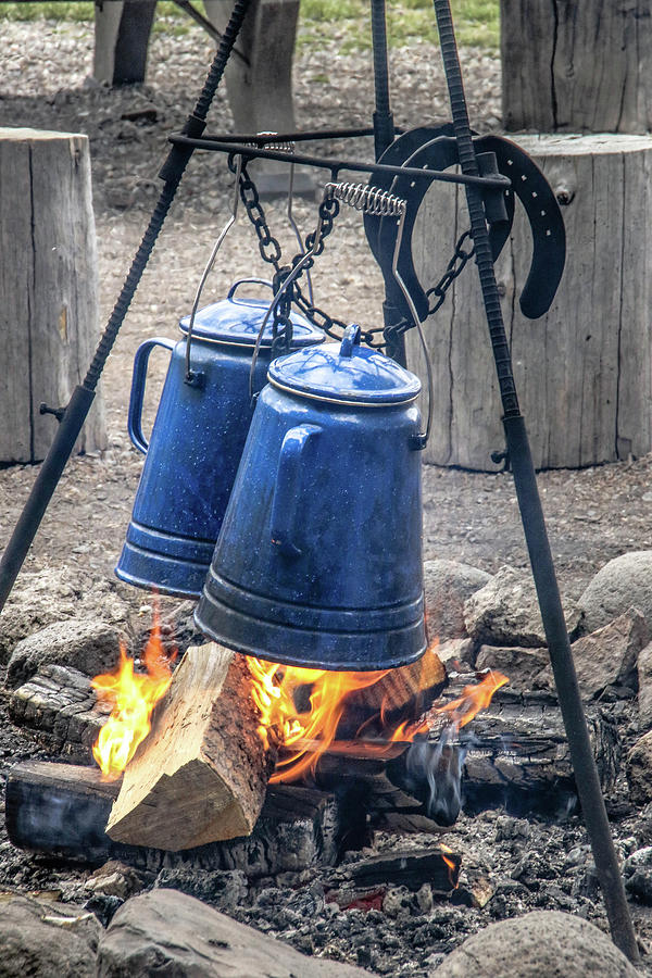 Blue Cowboy Coffee Percolator