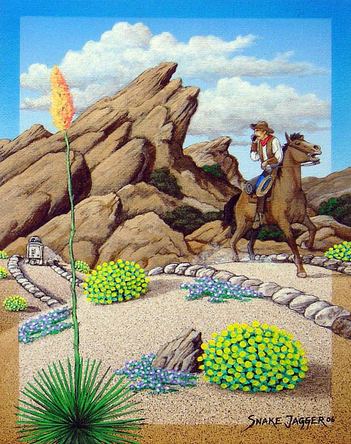 Cowboy Concerns Painting by Snake Jagger