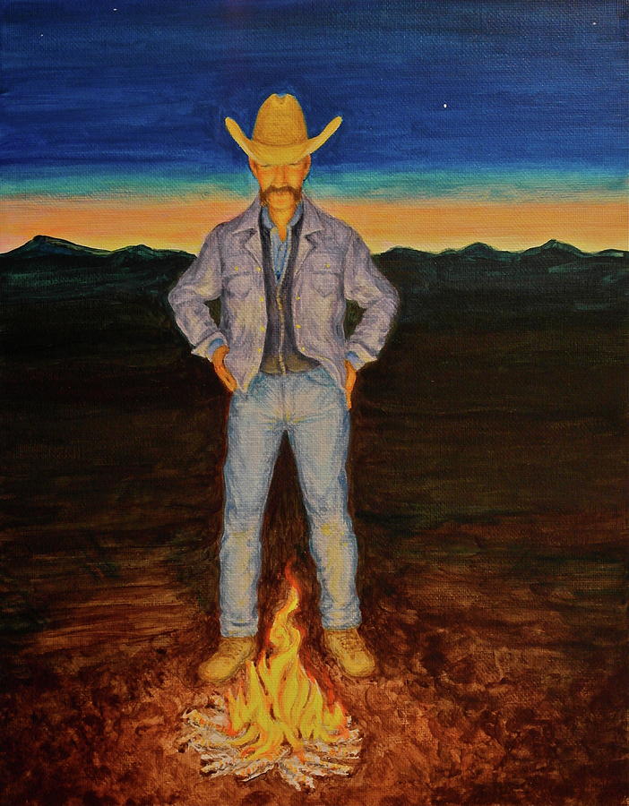 Cowboy Dreams Painting by Michele Myers