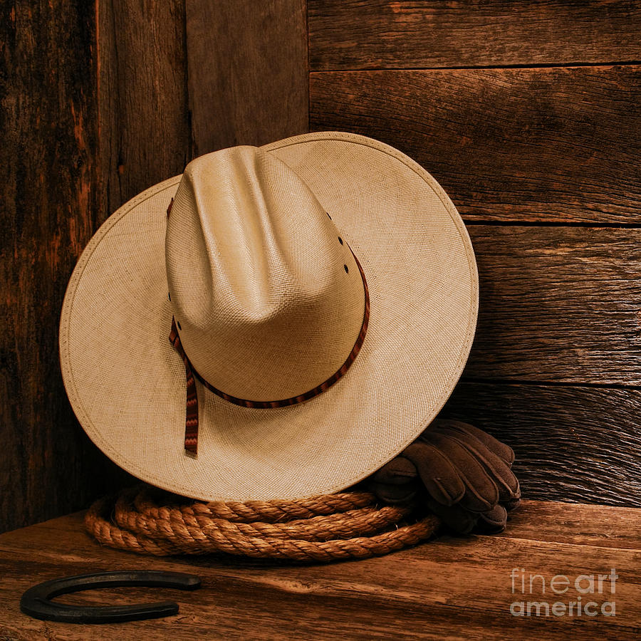 Cowboy Hat and Gear Photograph by Olivier Le Queinec - Fine Art America