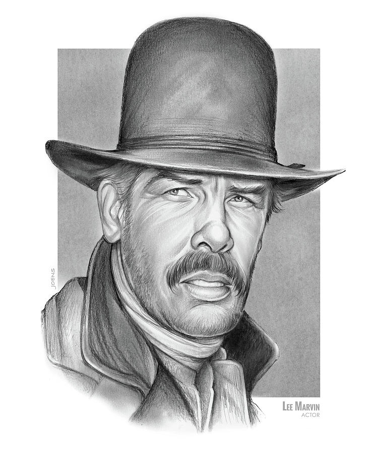 Cowboy Lee Marvin Drawing