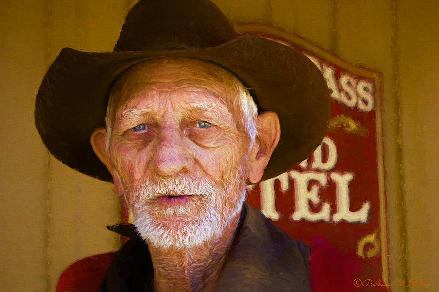 Cowboy Portrait Photograph by Barbara Zahno
