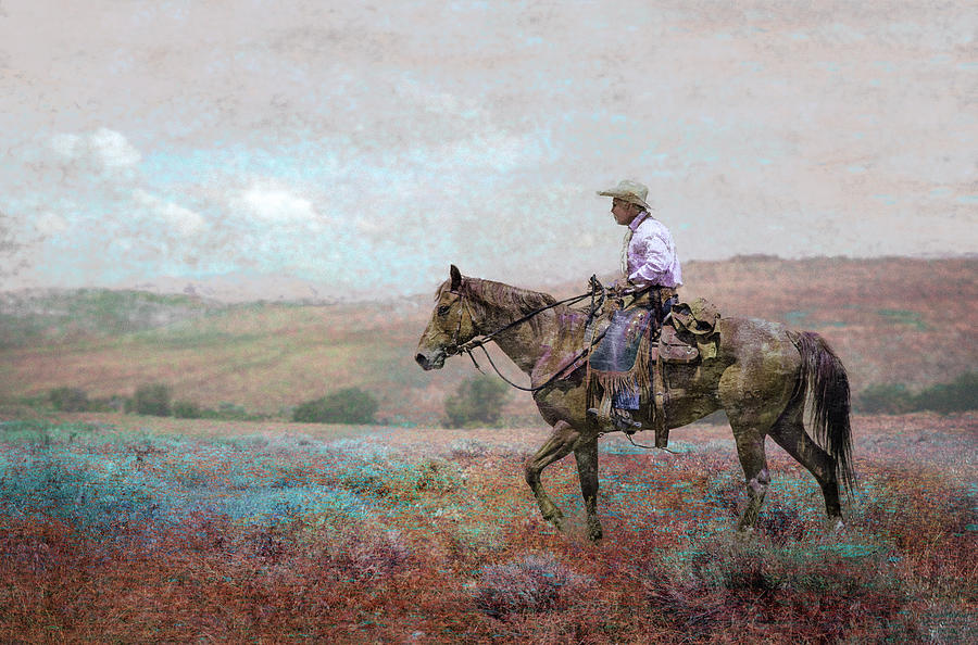 Cowboy Digital Art by Rick Mosher