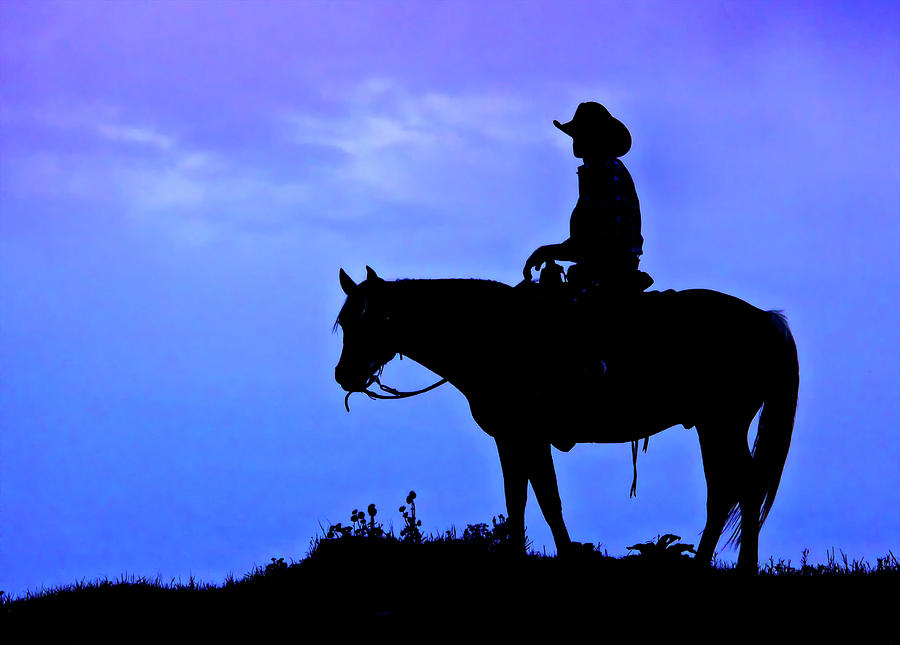 Cowboy Silhouette Photograph