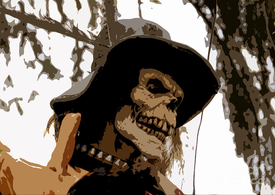 Cowboy skeleton Digital Art by David Lee Thompson