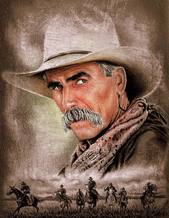 Cowboy version 3 Painting by Andrew Read