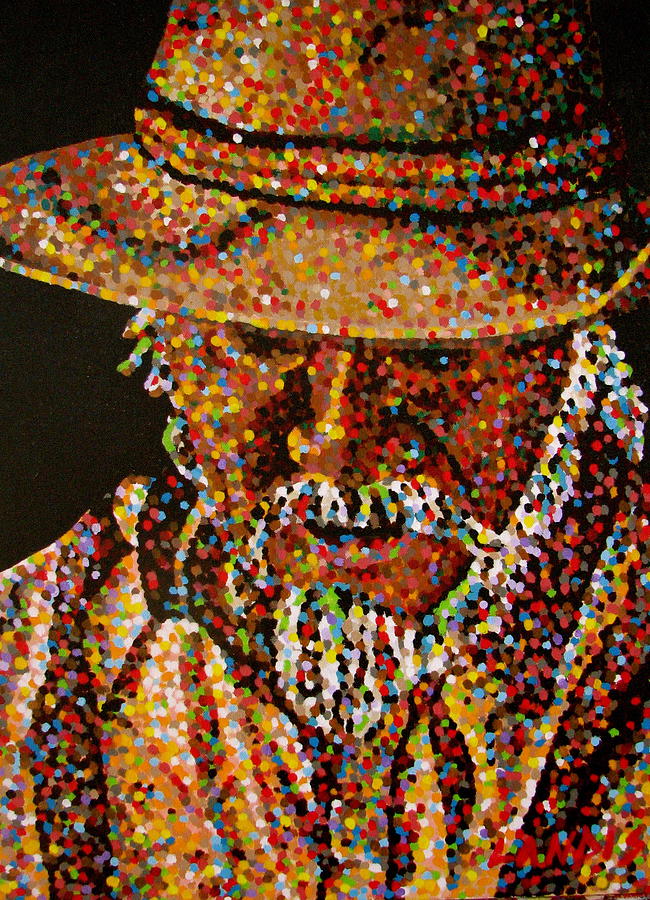 Portrait Painting - Cowboy VI by Denise Landis