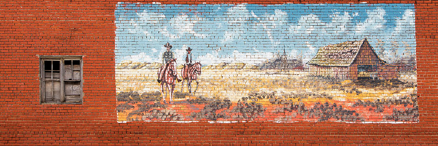 McClean Cowboy Mural Photograph by Jurgen Lorenzen