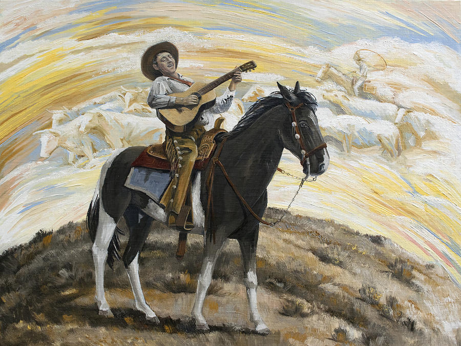 Cowboy Painting - Cowboys Dream by Paula McHugh