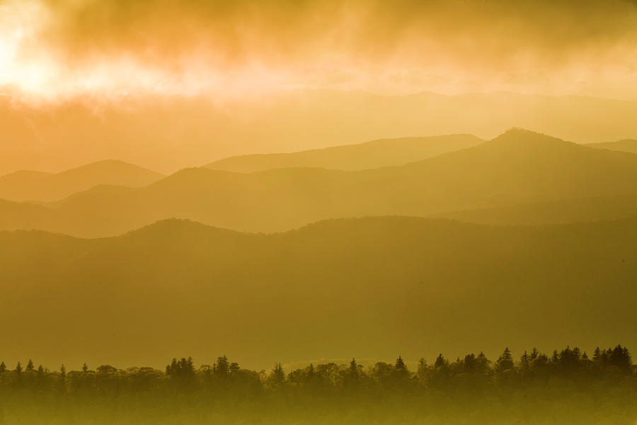 Cowee Mountain Sunset Photograph by Fran Gallogly