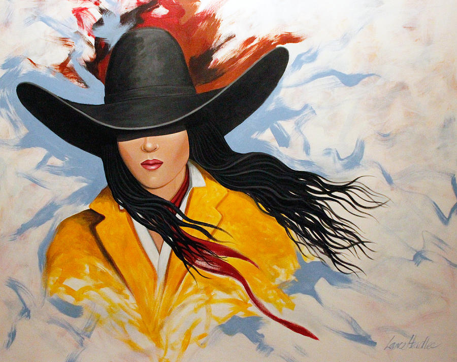 Cowgirl Painting - Cowgirl Colors #3 by Lance Headlee