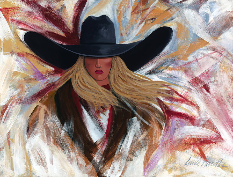 Cowgirl Colors Painting by Lance Headlee
