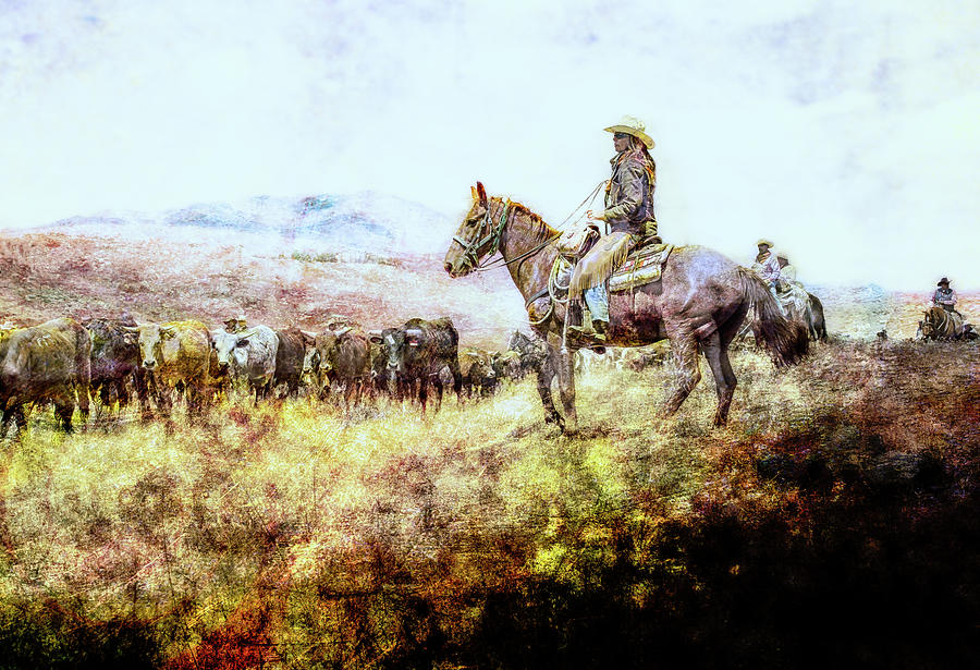 Cowgirl Digital Art by Rick Mosher