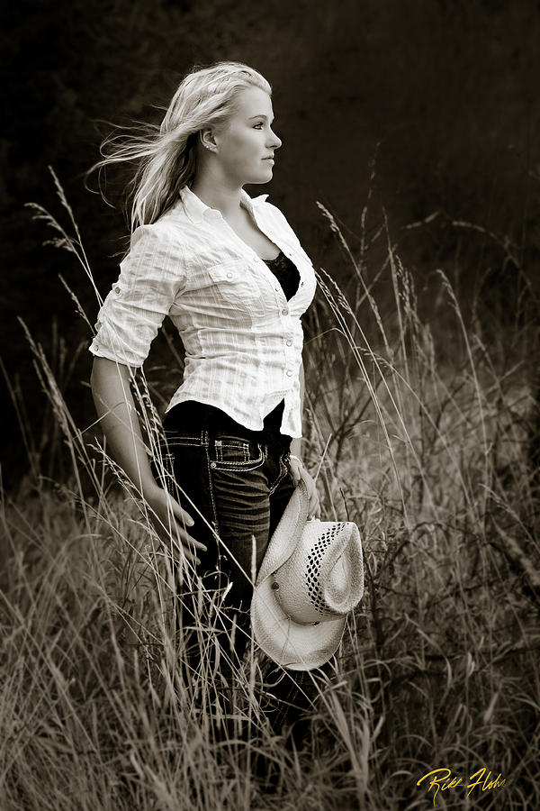 Cowgirl Photograph by Rikk Flohr
