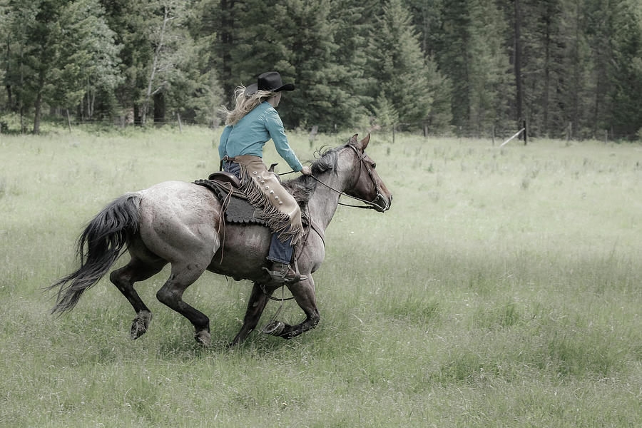 Cowgirls Blazing Saddle II Photograph by Athena Mckinzie
