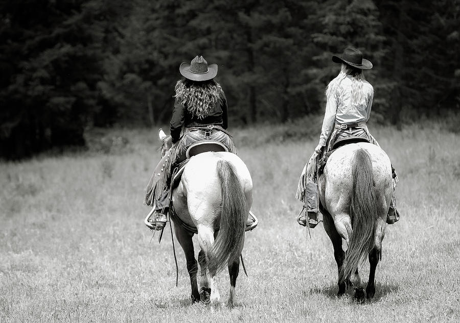 Cowgirls Ride Photograph by Athena Mckinzie