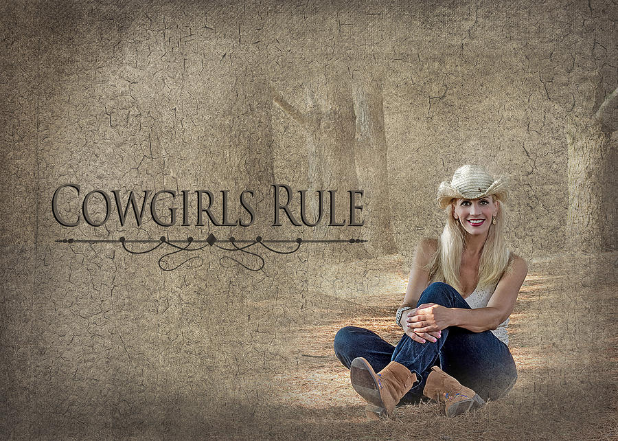 Cowgirls Rule Photograph by Trudy Wilkerson
