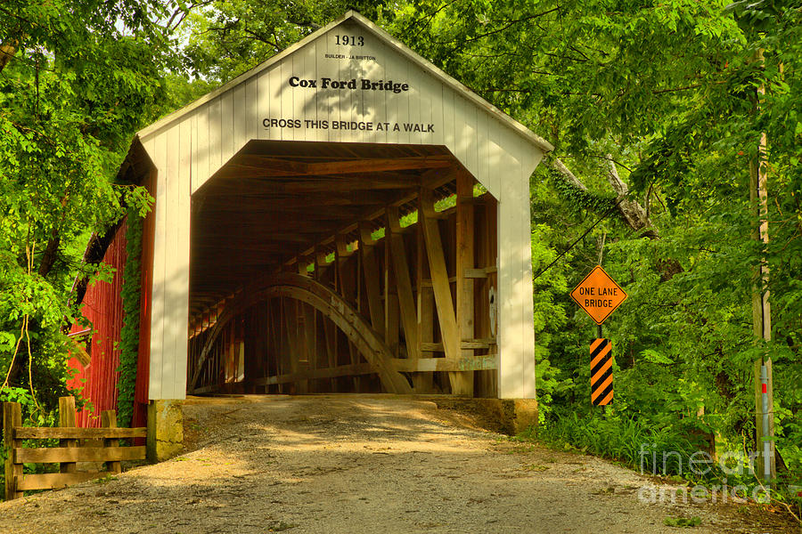Cox Ford Covered Bridge Photograph by Adam Jewell