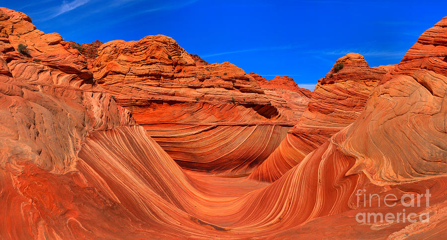 Coyote Buttes North Wave Panorama Photograph by Adam Jewell
