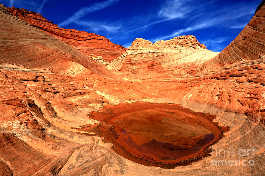 Coyote Buttes Sandstone Reflections Photograph by Adam Jewell