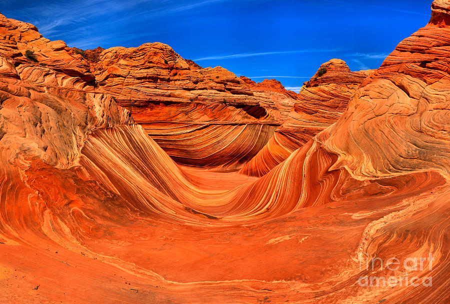 Coyote Buttes Wave Large Print Photograph by Adam Jewell