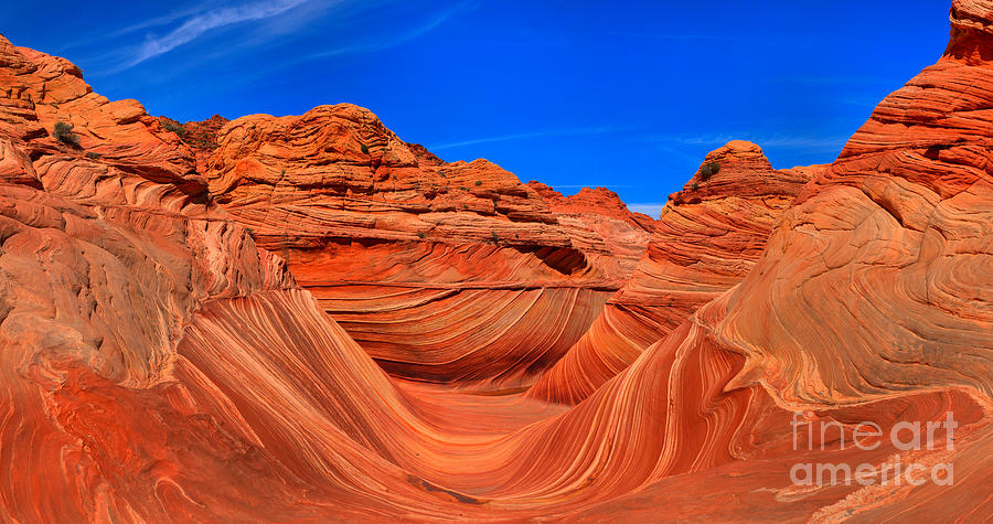 Coyote Buttes Wave Panorama Photograph by Adam Jewell